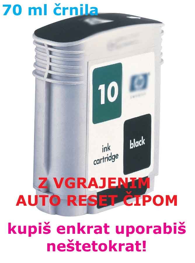 Obnovljena črna kaseta HP 10 ARC C4844A